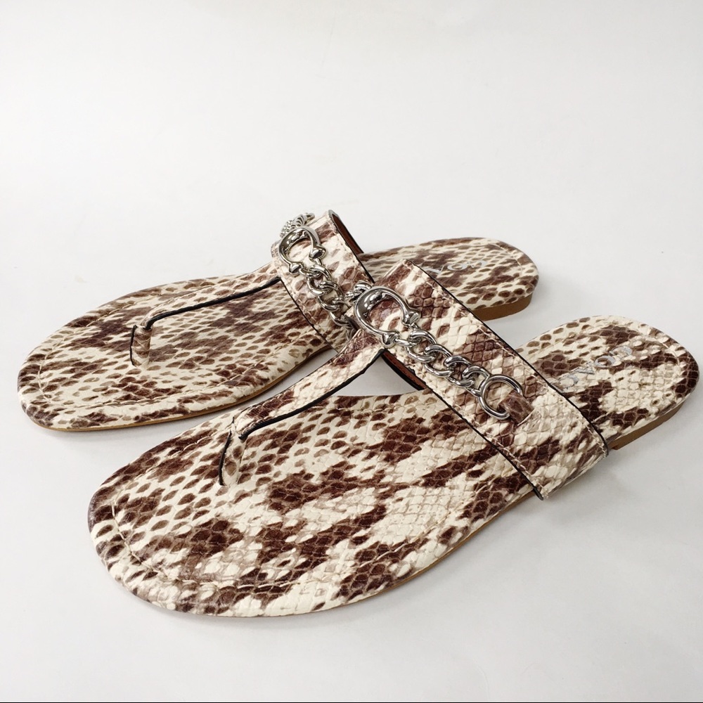 Coach ‘Jaclyn’ Sandal | Python Print | FG3816 Size 7.5 New - Picture 2 of 12